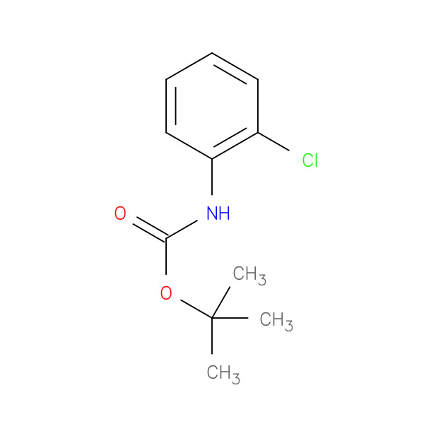 Carbamic acid, (2-chlorophenyl)-, 1,1-dimethylethyl ester 化学構造式