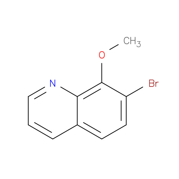 7-Bromo-8-methoxyquinoline 化学構造式