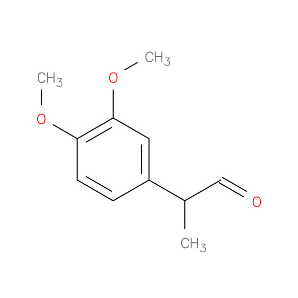 Benzeneacetaldehyde, 3,4-dimethoxy-a-methyl- 化学構造式