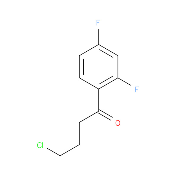 1-Butanone, 4-chloro-1-(2,4-difluorophenyl)- 化学構造式