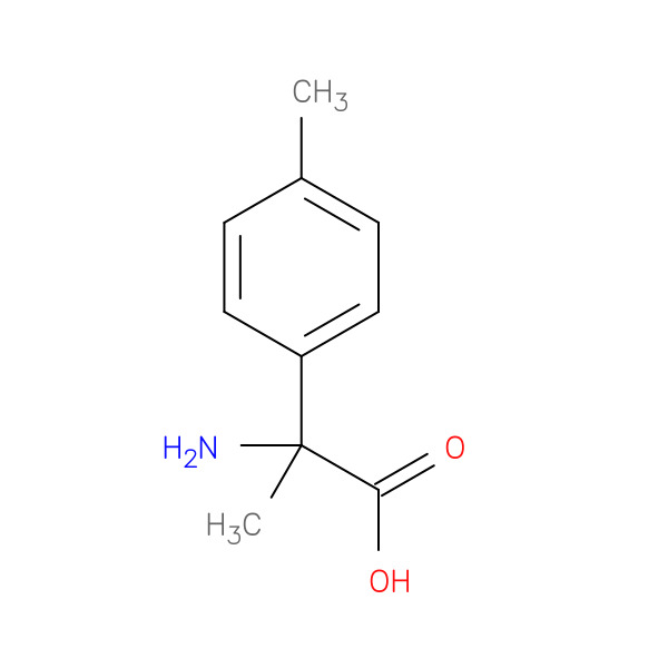 2-AMINO-2-(4-METHYLPHENYL)PROPANOIC ACID 化学構造式