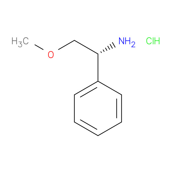 Benzenemethanamine, a-(methoxymethyl)-, hydrochloride, (R)- 化学構造式