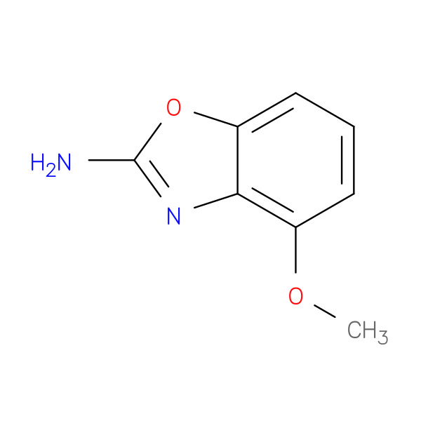 2-Benzoxazolamine, 4-methoxy- 化学構造式