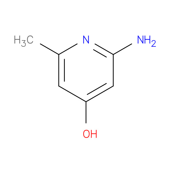 2-amino-6-methylpyridin-4-ol 化学構造式