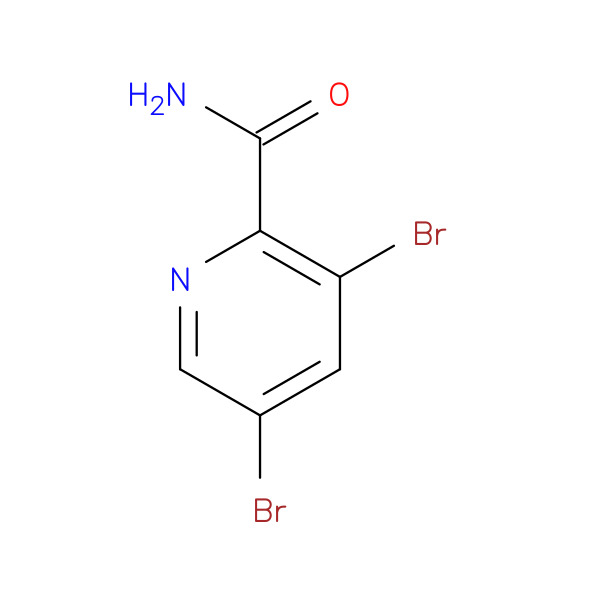 3,5-Dibromopicolinamide 化学構造式