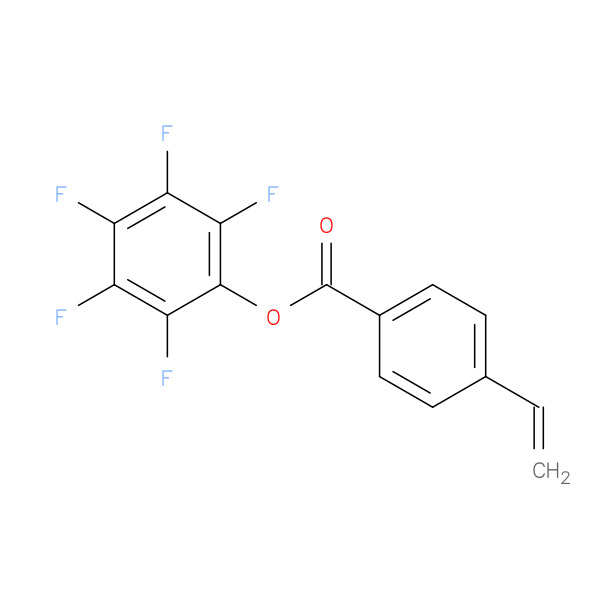 Benzoic acid, 4-ethenyl-, pentafluorophenyl ester 化学構造式