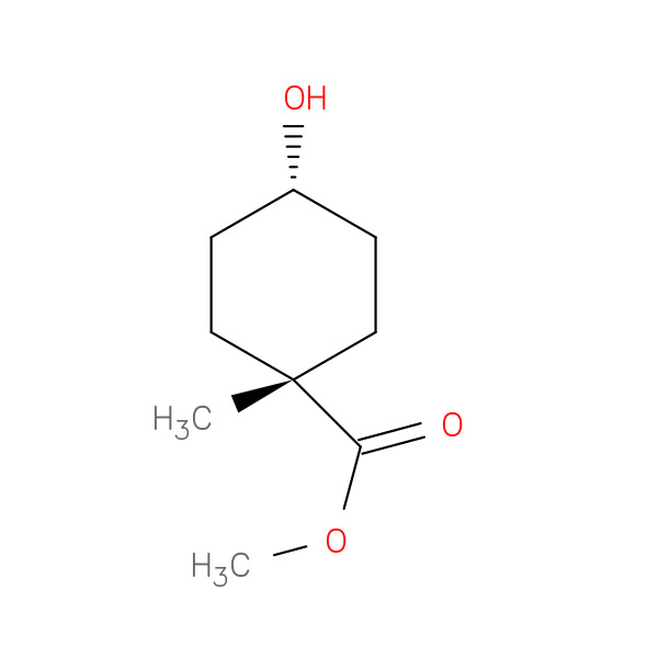 Methyl cis-4-hydroxy-1-methylcyclohexanecarboxylate 化学構造式