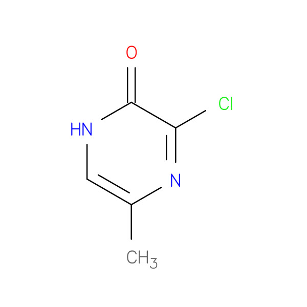 2(1H)-Pyrazinone, 3-chloro-5-methyl- 化学構造式