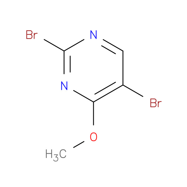 2,5-Dibromo-4-methoxypyrimidine 化学構造式