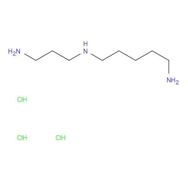 N1-(3-AMINOPROPYL)PENTANE-1,5-DIAMINE 3HCL 化学構造式