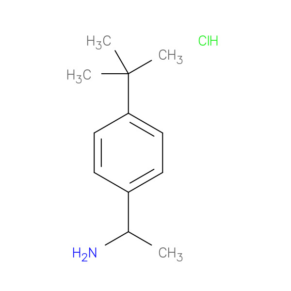 1-(4-tert-Butylphenyl)ethanamine HCl 化学構造式