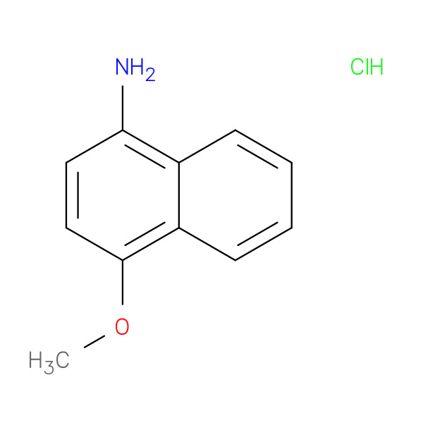 1-Naphthalenamine, 4-methoxy-, hydrochloride 化学構造式