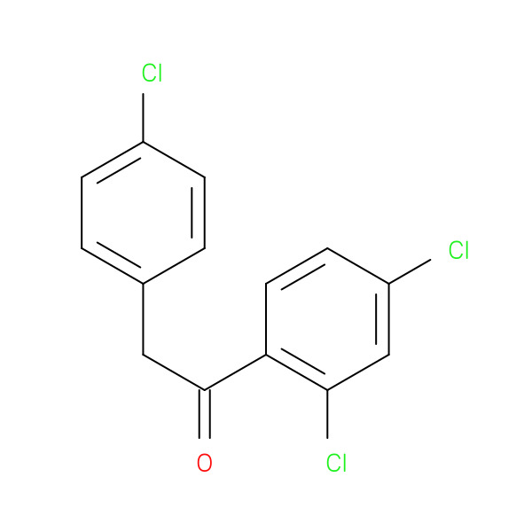 Ethanone, 2-(4-chlorophenyl)-1-(2,4-dichlorophenyl)- 化学構造式