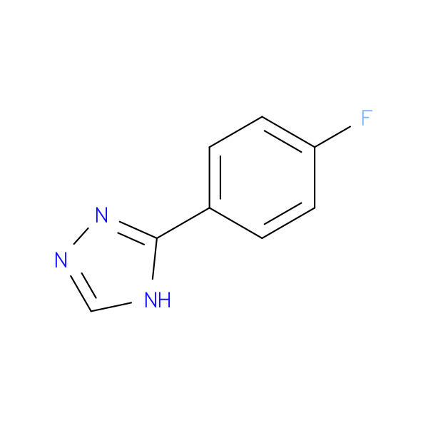 1H-1,2,4-Triazole, 3-(4-fluorophenyl)- 化学構造式