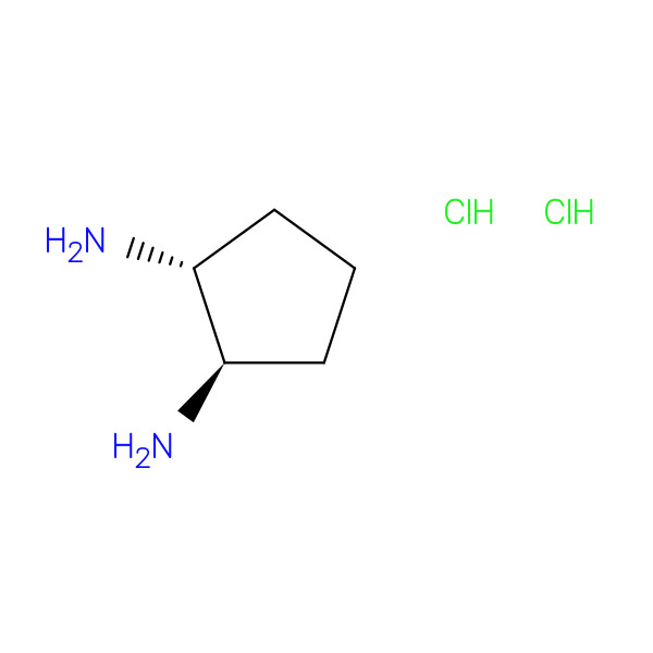 1,2-Cyclopentanediamine, dihydrochloride, (1R,2R)-rel- 化学構造式