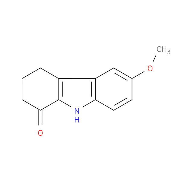 6-Methoxy-2,3,4,9-tetrahydro-1H-carbazol-1-one 化学構造式