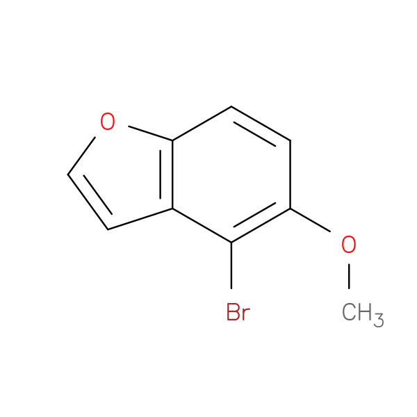 4-Bromo-5-methoxybenzofuran 化学構造式