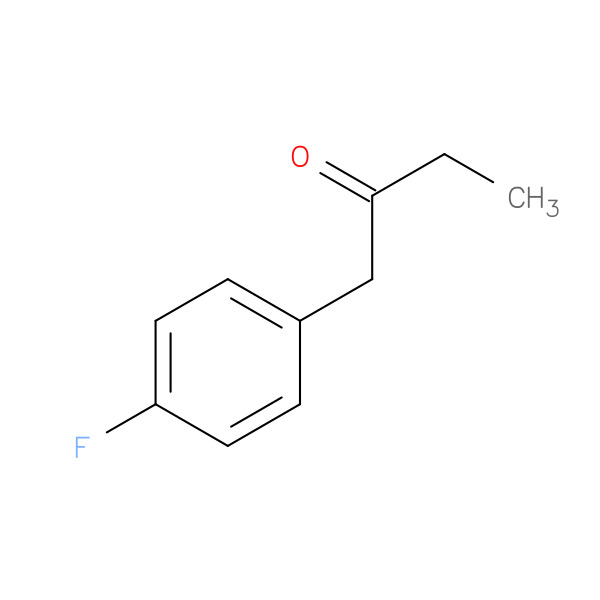 1-(4-FLUOROPHENYL)BUTAN-2-ONE 化学構造式