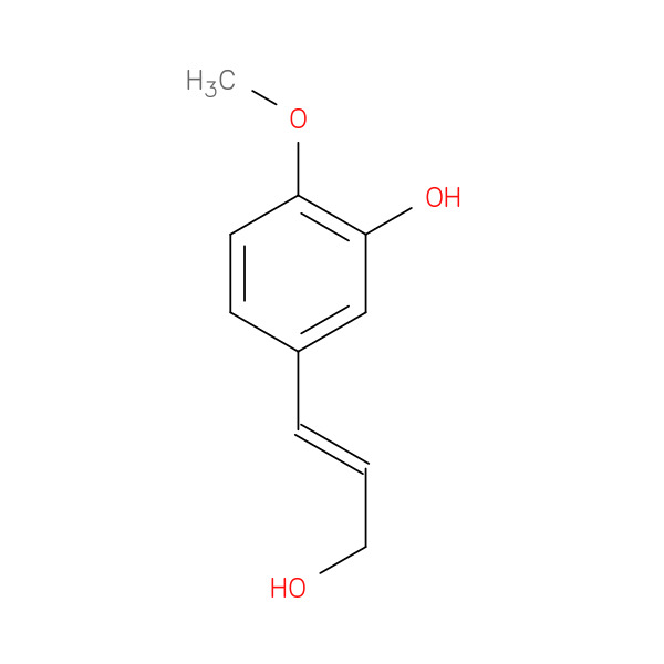 5-(3-Hydroxyprop-1-en-1-yl)-2-methoxyphenol 化学構造式