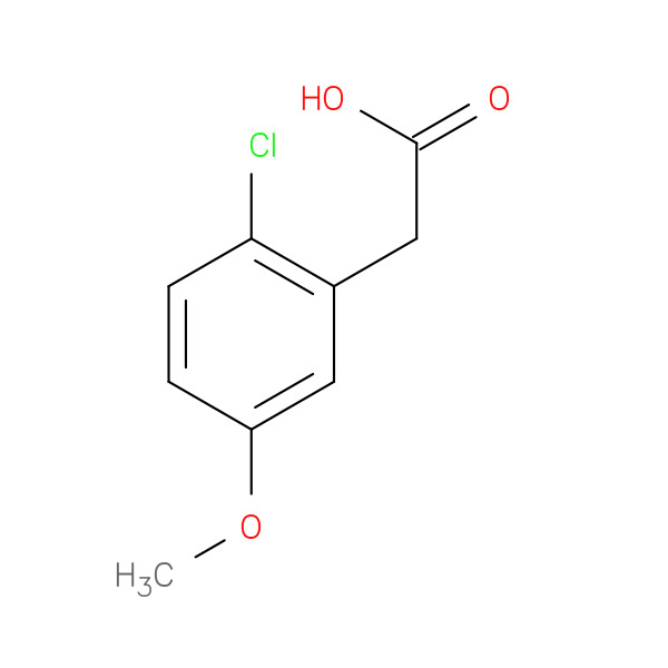 2-(2-CHLORO-5-METHOXYPHENYL)ACETIC ACID 化学構造式