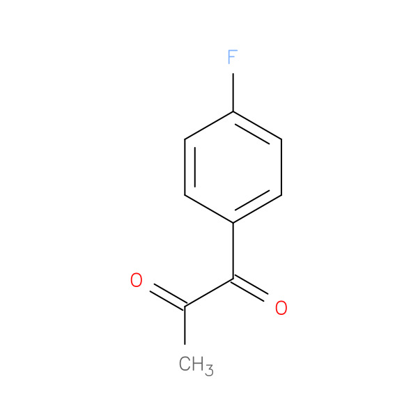 1-(4-FLUOROPHENYL)PROPANE-1,2-DIONE 化学構造式