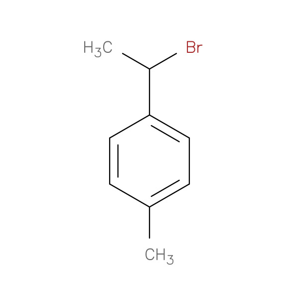 1-(1-BROMOETHYL)-4-METHYLBENZENE 化学構造式