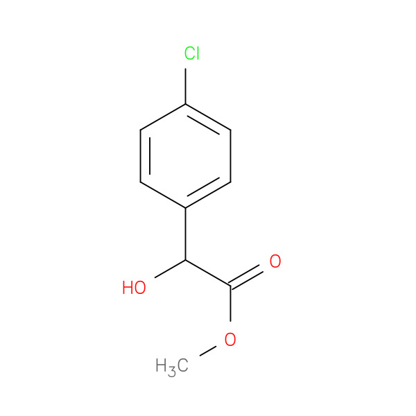 Methyl 2-(4-chlorophenyl)-2-hydroxyacetate 化学構造式