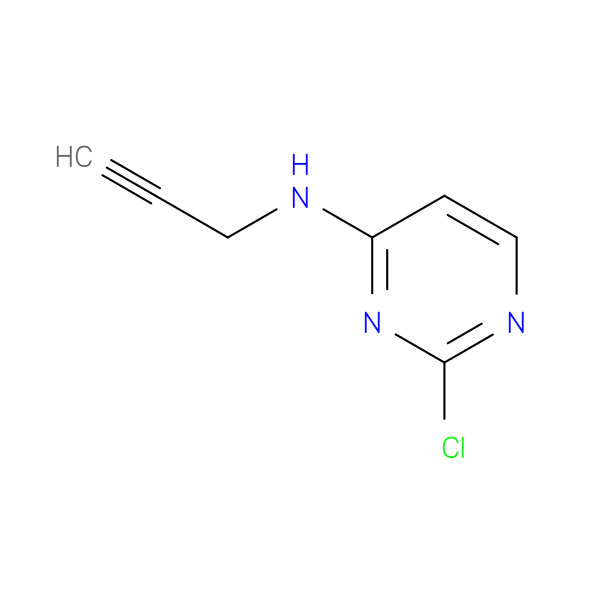 2-CHLORO-N-(PROP-2-YN-1-YL)PYRIMIDIN-4-AMINE 化学構造式