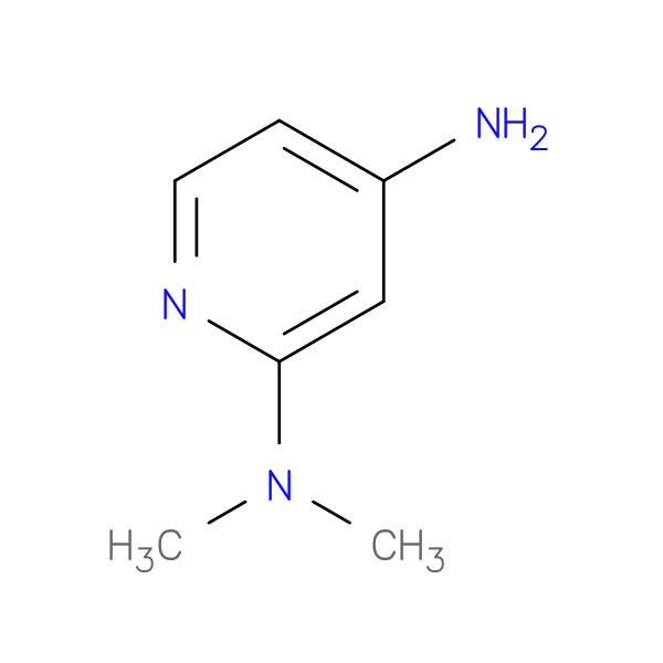 2-​Dimethylamino-​4-​aminopyridine 化学構造式