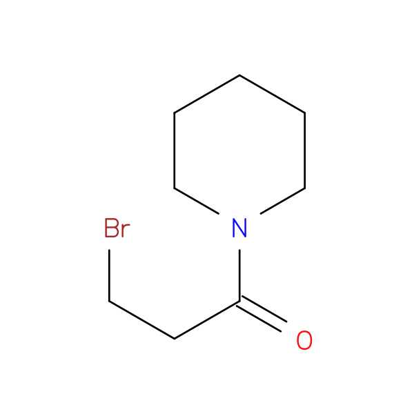 1-(3-bromopropanoyl)piperidine 化学構造式
