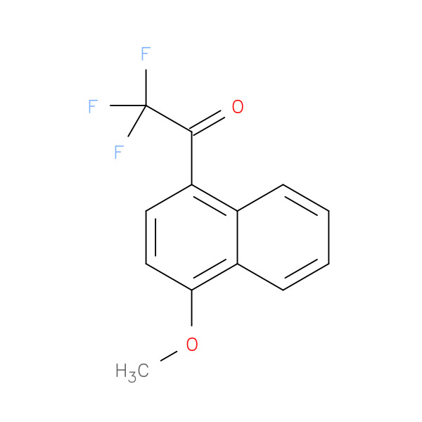 2,2,2-Trifluoro-1-(4-Methoxy-naphthalen-1-yl)-ethanone 化学構造式