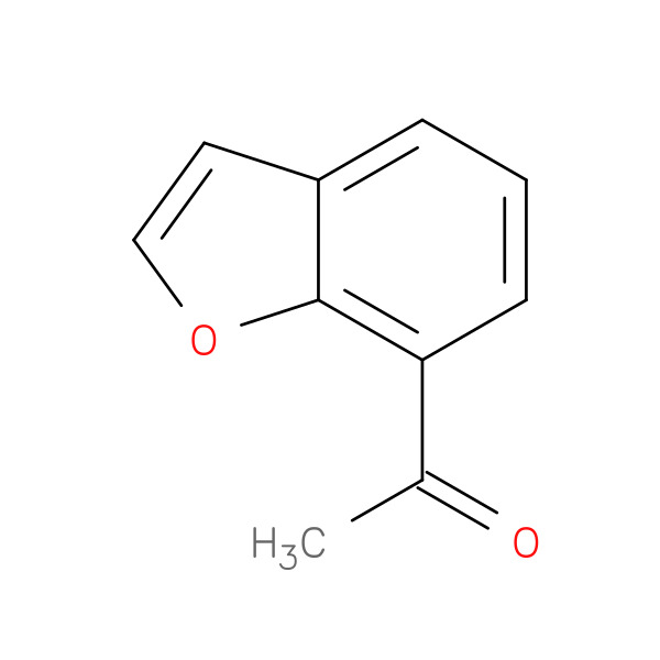 1-(Benzofuran-7-yl)ethanone 化学構造式