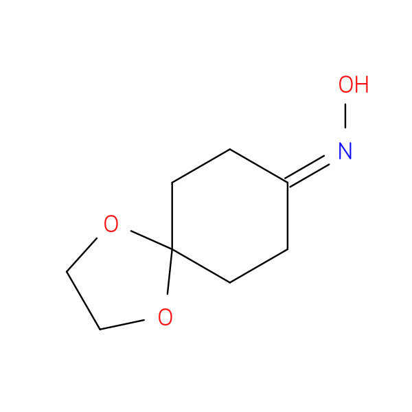 N-{1,4-Dioxaspiro[4.5]decan-8-ylidene}hydroxylamine 化学構造式