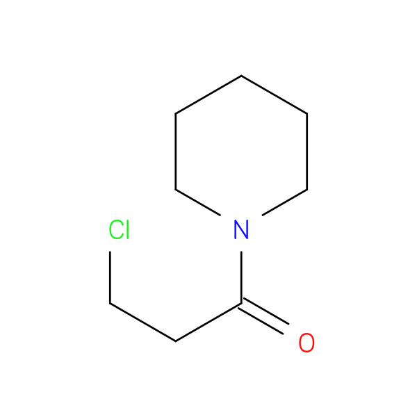 3-Chloro-1-(piperidin-1-yl)propan-1-one 化学構造式