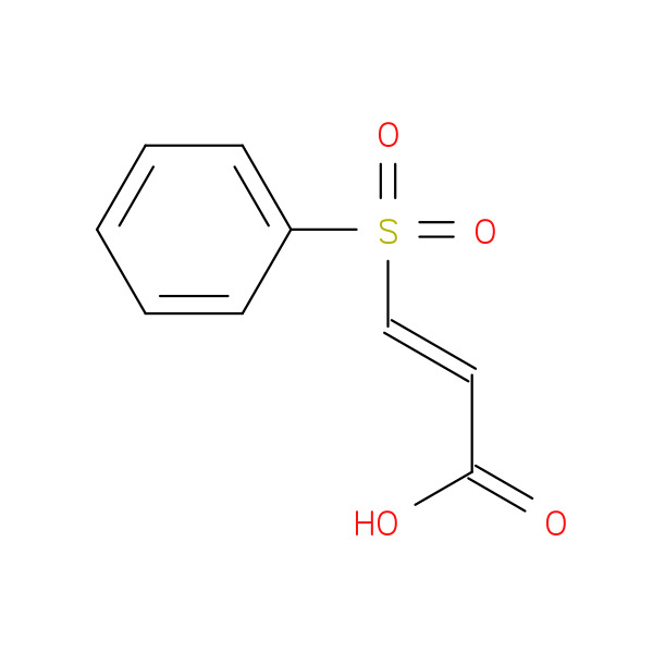 (2E)-3-(benzenesulfonyl)prop-2-enoic acid 化学構造式