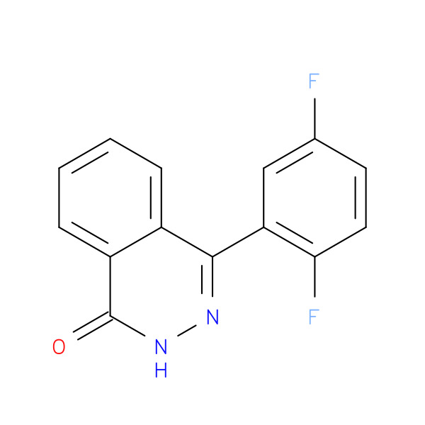 4-(2,5-DIFLUOROPHENYL)-1,2-DIHYDROPHTHALAZIN-1-ONE 化学構造式