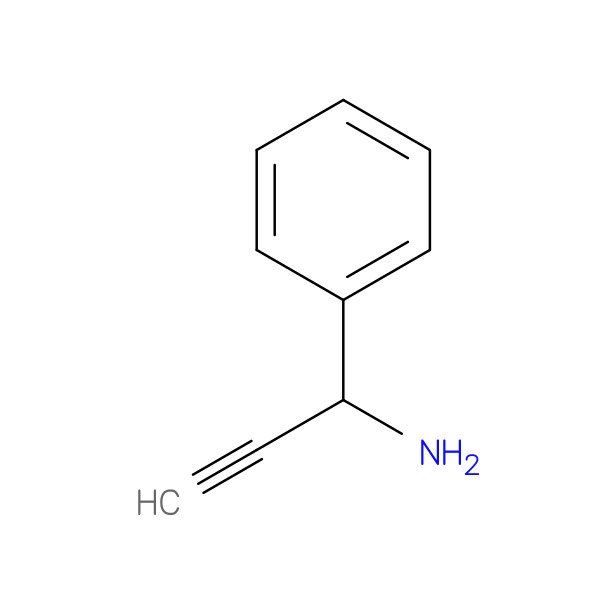 1-Phenylprop-2-yn-1-amine 化学構造式