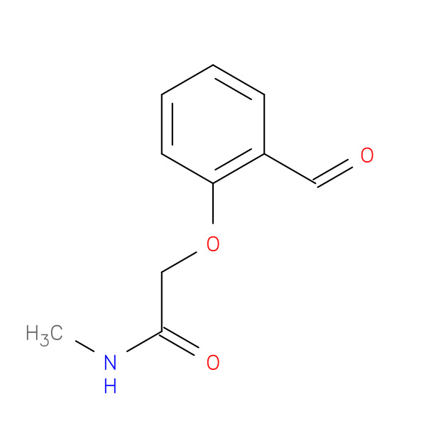 2-(2-FORMYLPHENOXY)-N-METHYLACETAMIDE 化学構造式