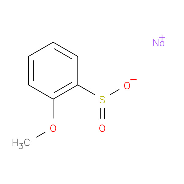 SODIUM 2-METHOXYBENZENE-1-SULFINATE 化学構造式