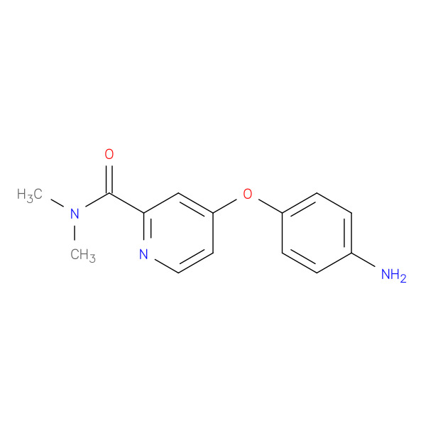 4-(4-Aminophenoxy)-N,N-dimethylpyridine-2-carboxamide 化学構造式