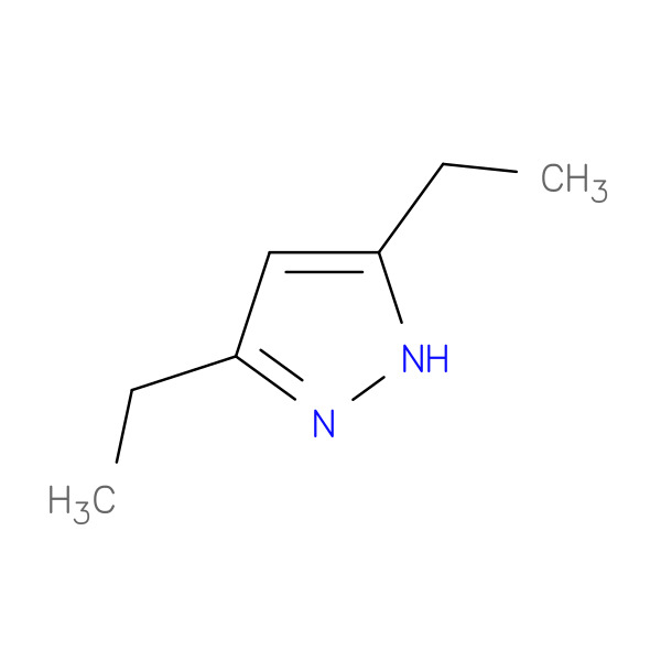 3,5-Diethyl-1H-pyrazole 化学構造式