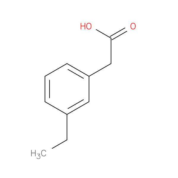 2-(3-Ethylphenyl)acetic Acid 化学構造式