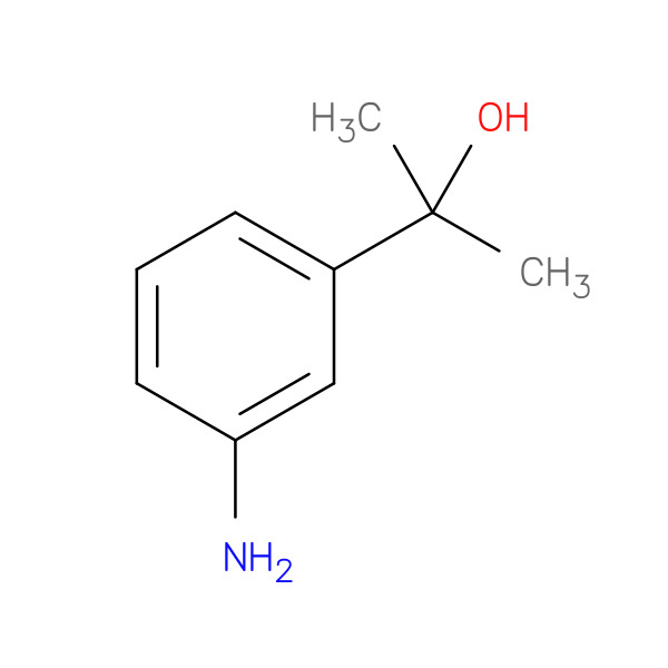 2-(3-AMINOPHENYL)PROPAN-2-OL 化学構造式