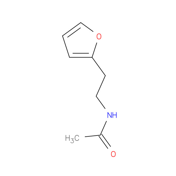N-[2-(furan-2-yl)ethyl]acetamide 化学構造式