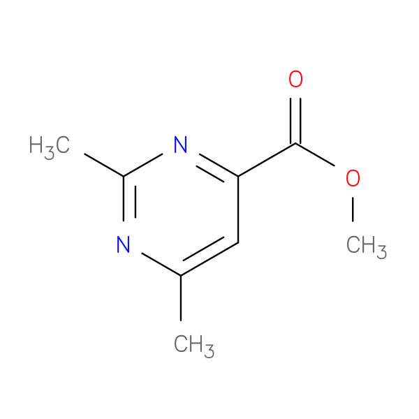 methyl 2,6-dimethylpyrimidine-4-carboxylate 化学構造式