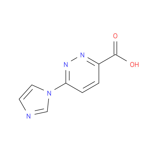 6-(1H-Imidazol-1-yl)pyridazine-3-carboxylic acid 化学構造式