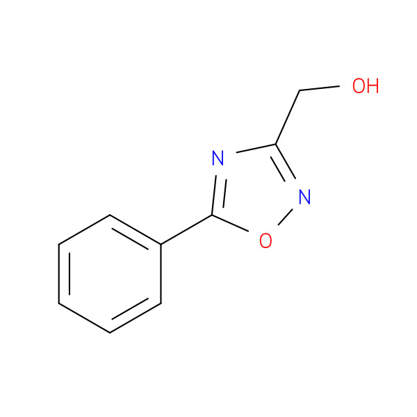 (5-Phenyl-1,2,4-oxadiazol-3-yl)methanol 化学構造式