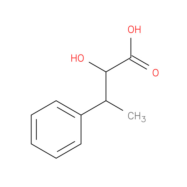 2-Hydroxy-3-phenylbutanoic acid 化学構造式