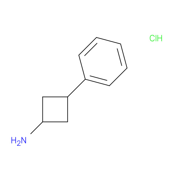 3-phenylcyclobutan-1-amine hydrochloride 化学構造式