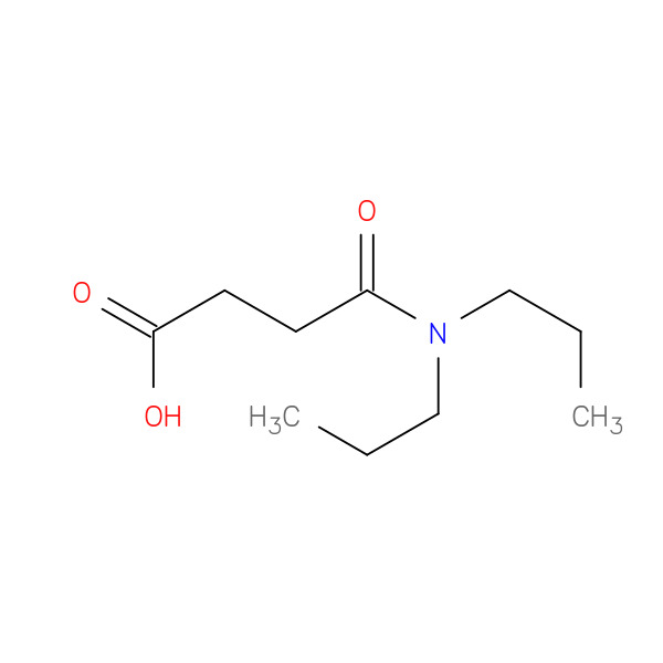 3-(Dipropylcarbamoyl)propanoic acid 化学構造式
